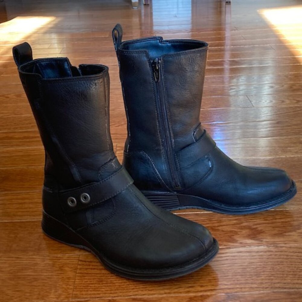 Merrell black boots sz 5